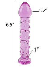 Load image into Gallery viewer, MyXToy Pink Hypoalergenic Glass Dildo with Pleasure Texture
