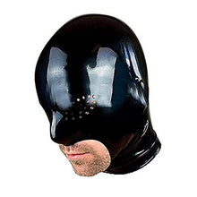 Load image into Gallery viewer, GITDOT Latex Head Cover,Rubber HeadMask Latex Hood Exposed Mouth for Cosplay Party Club Wear (XL)
