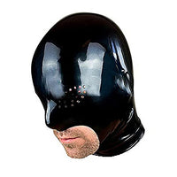 GITDOT Latex Head Cover,Rubber HeadMask Latex Hood Exposed Mouth for Cosplay Party Club Wear (XL)