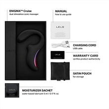 Load image into Gallery viewer, LELO Enigma Cruise Dual Stimulator Waterproof Clitoral Vibrator Intimate Sex Toy with 8 Vibrating Patterns Rabbit Sex Toy Vibrator for Women, Black
