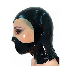 Load image into Gallery viewer, BERMEL Latex Hood Rubber HeadMask,Latex Head Cover,Back Zipper,Natural Latex Handmade for Unisex Cosplay Club Wear (XS)
