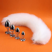 Load image into Gallery viewer, Removable Tail Plug Fox Tail Rear Butt Plugs Adult Anal Plug Anal Dilator Sex Stuff Butt Plug Soft (Color : Violet)
