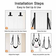 Load image into Gallery viewer, Sex Swing with Soft Seat &amp; Leg Pad, Indoor Erotic Hanging Door Sexy Swing for Couples Sex Toys Sex Furniture BDSM Bondage Restraint
