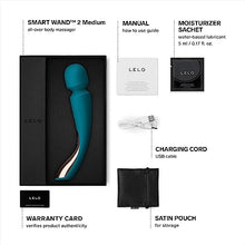 Load image into Gallery viewer, LELO Smart Wand 2 Medium Personal Wand Massager Tension Releasing Muscle and Body Massager, Waterproof &amp; Wireless Rechargeable Wand, Ocean Blue
