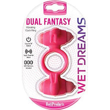 Load image into Gallery viewer, Hott Products Unlimited 70000: Wet Dreams Dual Fantasy Dual Cock Ring
