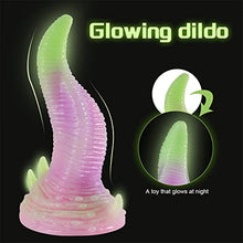 Load image into Gallery viewer, Luminous Animal Dildo, 8.27 Inch Realistic Elepant Dildo Anal Plug Dildo Adult Sex Toy for Women Glowing Dildo with Suction Cup
