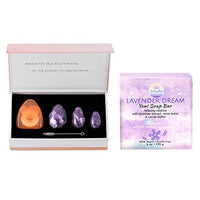 ExSoullent Yoni Eggs & Soap Bundle - Amethyst Yoni Eggs Certified and Lavender Yoni Soap | Soothe. Rejuvenate. Heal