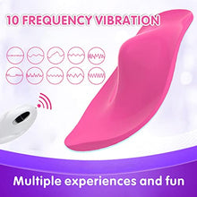 Load image into Gallery viewer, 10 Kinds Vibration Wearable Panty,Clit Butterfly Vibrator with Remote Control, Rechargeable Waterproof Vibrator for Women,Pink
