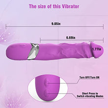 Load image into Gallery viewer, FIDECH 9.05&quot; G Spot Vibrator Purple and 8.7&quot; Thrusting Dildo
