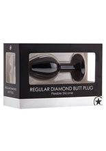 Load image into Gallery viewer, Ouch! by Shots America - Regular Diamond Butt Plug - Black
