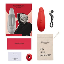 Load image into Gallery viewer, Womanizer x Marilyn Monroe Special Edition Pleasure Air Toy, Clitoral Suction Vibrator, Clitoral Stimulator, Clit Sucking Toy, Waterproof, Rechargeable - Vivid Red?
