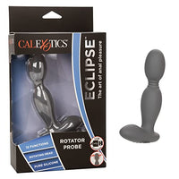 CalExotics Eclipse Rotator Probe  Premium Rechargeable Silicone Anal Vibrator Adult Sex Toy  Black