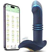 Load image into Gallery viewer, Thrusting Prostate Massager Anal Vibrator for Men&#39;s, Male Anal Sex Toys for Men - Vibrating Anal Butt Plug Toy for Women,10 Thrusting &amp; Vibrations, Remote Control, Waterproof (APP)
