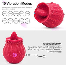 Load image into Gallery viewer, Sex Tongue for Licking, Rose Toy for Women, Rose Sex Stimulator for Women,Clitorals Stimulator, Electric Women Relaxing Toy, Woman Suction 10 Modes 10tongue
