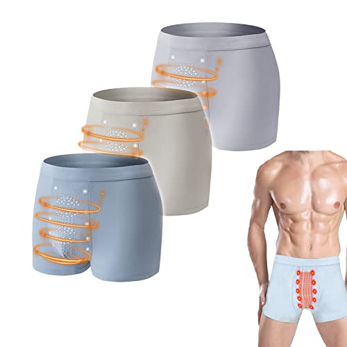 Long Lasting Man Tomarine Male Slimming Underwear for Men, Tomarine Male Growth & Hardening Delay Underwear for Obese Men (L,3pcs A)