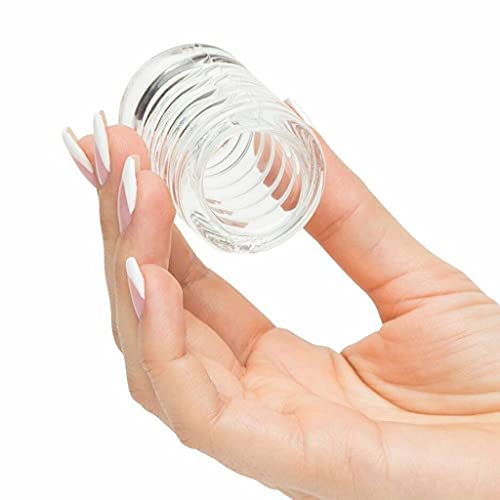 Berzo Male Clear Shaft Girth Enhancer Enlarger Ring Sleeve Pleasure for All23353