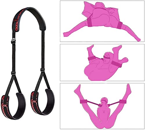 Bondaged Kit Adult Restraint Bed Restraints Sex Adults Bondaged Queen Sexy Straps with Handcuffs Bondage Restraints for Women Kit Neck to Wrist Adult Toy Kinky Play Set Yoga Sweater b1