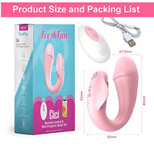 Load image into Gallery viewer, Wearable Panty G-spot Vibrator Dildo with APP Control and Bluetooth Remote Control,FVLFIL Long Distance Silicone Vibrating Panties Vaginal Stimulator Clitoral,Adult Sex Toys 10 Vibrations(Pink)
