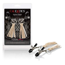 Load image into Gallery viewer, CalExotics Nipple Play Playful Tassels Nipple Clamps - Gold
