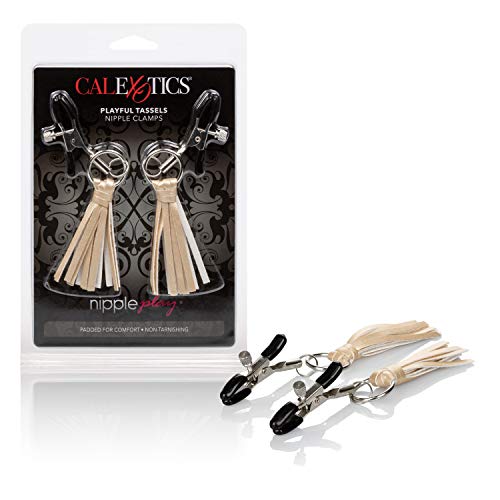 CalExotics Nipple Play Playful Tassels Nipple Clamps - Gold