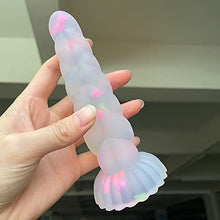 Load image into Gallery viewer, New Luminous Tiny Dildo with Suction Cup Glow in Dark Colorful Knot Penis for Beginners Female Men Masturbator Anal Massager Toy
