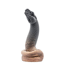 Load image into Gallery viewer, Nathara Snake Suction Cup Fantasy Dildo - Flat Black to Copper - Handmade in The USA - Adult Toys, Sex Toys (Mini)
