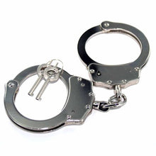 Load image into Gallery viewer, Ace Martial Arts Supply Double Locking Steel Police Handcuffs, Silver
