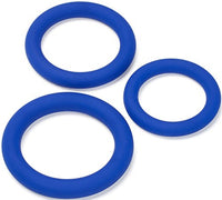 Cloud 9 Pro Sensual Silicone C-Ring 3 Size Pack (Blue)