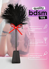 Load image into Gallery viewer, Adult Feather Tickler Eye Sleep Mask Blindfold Spanking Sex Feather Bondage Paddle Set BDSM Feather Tickler Stimulator Restraint Kit SM Fetish, Black Red
