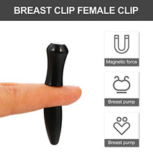 Load image into Gallery viewer, Healifty 1 Pair Magnetic Nipple Clamp Magnet Clips Breast Pussy Clamp Clitorial Stimulator Massage Clips Couple Flirting Toys (Black)
