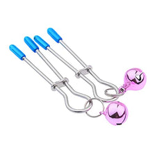 Load image into Gallery viewer, Fox Tail Anal Plugs with Collar Nipple Clips, Fox Ears Hair Band, Adult Toys Cosplay Set (Pink and Blue)
