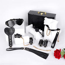 Load image into Gallery viewer, Adult Sex Toys 7Pcs Set with Storage Box For Couples - Crocodile Pattern, Selected Bondage Kit For Sex, Bed Flirting, Conditioning Supplies, Female Slave Bondage, Hand And Foot Cuffs, Collars ( Color
