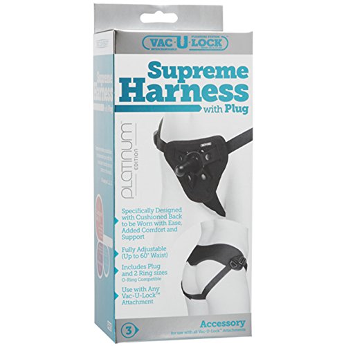 Adult Sex Toys Vac-U-Lock Plat Supreme Harness w/Plug