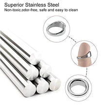 Load image into Gallery viewer, Tabuy Stainless Steel Male Cock Ring Glans Ring Metal Penis Ring Delayed Ejaculation Increase Stimulation Sex Toys for Men (X-Large)
