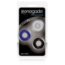 Load image into Gallery viewer, Renegade Stamina Rings - Set of 3 with Free Bottle of Adult Toy Cleaner
