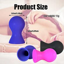 Load image into Gallery viewer, 1 Pair Black Mini Sucker Silicone Vacuum Vibrating Breast Suction Cup Body Massager Flirting Toy for Women- Size S Decor for Banquet Celebration Favors
