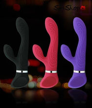 Load image into Gallery viewer, Silicone Rechargeable Rabbit Vibrator
