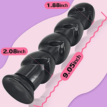 Load image into Gallery viewer, MEBAULT Realistic Dildo with 4 Glans &amp; Suction Cup Black Butt Plug G-spot Anal Dildo Prostate Massager Sex Toy for Men Women Vaginal Anal Masturbation
