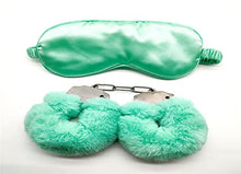 Load image into Gallery viewer, Soft Sleepy Blindfold with Fluffy Handcuffs for Men Women Cosplay (Green)
