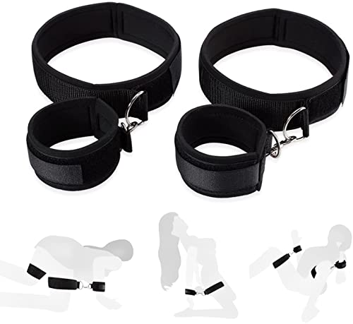 Bed Restraint Kit for Couples Under King Bed Restraints for Adult Couples Bondaged Kit Tie Down Straps Sex Resistant Set for Adult Women Submissive Bondaged Restraints Sex Set Hand and Legs Sweater AA