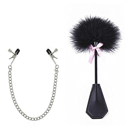 Bondage Under Bed Restraint Kit SM Sex Toy Flirt Whip Spanking Paddle Feather Tickler Hand Slapper Nipple Clamps Chain Nipple Jewelry Nipple Toys