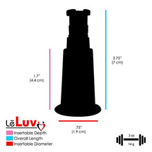 Load image into Gallery viewer, LeLuv Single Nipple Cylinder with Fitting for Natural Enhancement Vacuum Pumps Clear Polycarbonate Medium Single
