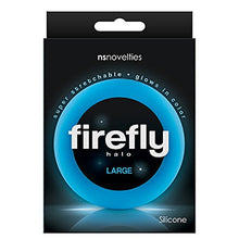 Load image into Gallery viewer, Firefly Halo Large Cock Ring (Blue) with Free Bottle of Adult Toy Cleaner
