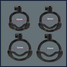 Load image into Gallery viewer, Male Chastity Lock CB Kit, Cock Cage Double Lock Design Chastity Lock Breathable,52,M
