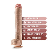 Load image into Gallery viewer, Blush Dr. Skin Realistic 14 Inch Long 2.5 Inch Thick Dildo with Suction Cup Base &amp; Balls Realistic Dildo Soft Real Feel Female Sex Toy Horse Dildo Size Women Men Couples Adult Sex Toy
