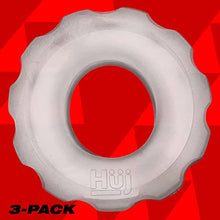 Load image into Gallery viewer, hnkyjunk Super HUJ, 3-Pack C-Rings Penis Rings, Clear ICE
