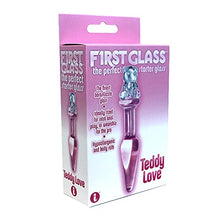 Load image into Gallery viewer, Adult Sex Toys The 9&#39;s Teddy Love Glass Butt Plug Pink
