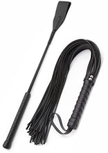 Load image into Gallery viewer, BDSM Sex Set 18&quot; Adult Paddle Crop 20&quot; Black Whip, Flogger For Sex Play, Bondage BDSM Whip Set, Spanking Sex Crop
