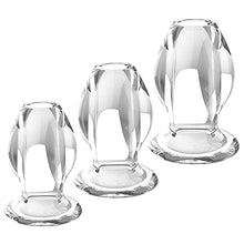 Load image into Gallery viewer, S-Hande Acrylic Glass Hollow Tunnel Butt Play Anal Plug Set, Clear Small Large Big But Trainer Anus Plug Stretcher Kits for Men and Women, Adult Sex Gay Lesbian Toys for Couple Beginner(3 Pics)
