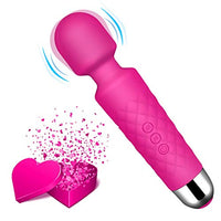 Personal Wand Massager - 8 Powerful Speeds and 20 Vibration Modes Mini Cordless Wand Massager for Women, Relief Relax Muscles (Foot & Neck & Back)